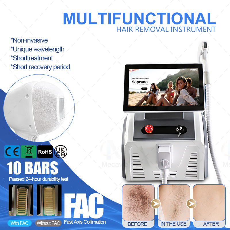 Alexandrite Laser Hair Removal Machine - Máquina Profissional de Remoção de Cabelo