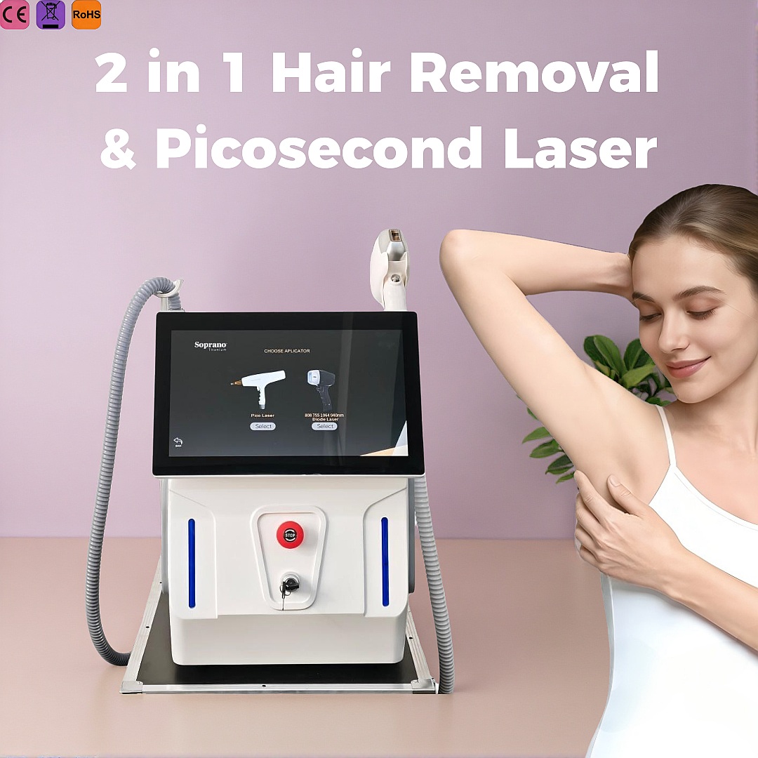 Ice Titanium Diode Laser Machine - Máquina de Depilação a Laser de