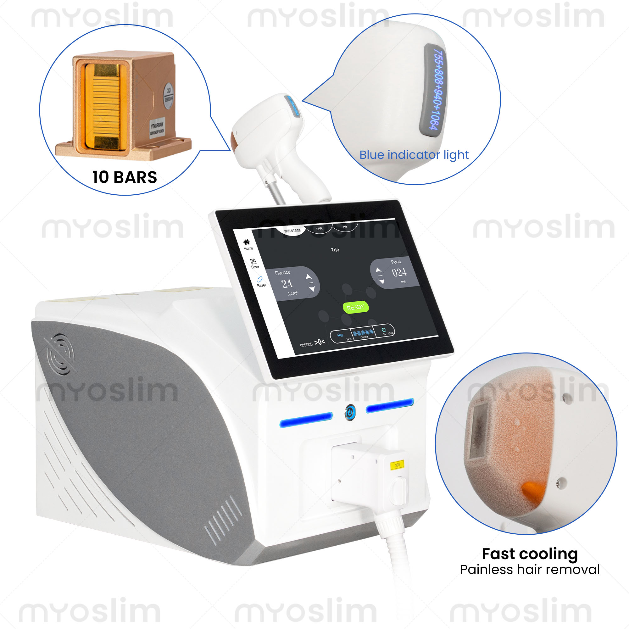 Ice Titanium Diode Laser Machine - Depiladoras Femininas Profissionais Portáteis a Laser
