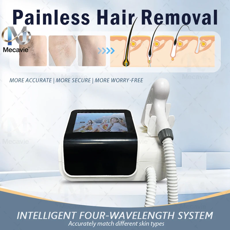 Diode Laser Hair Removal 808Nm 755Nm 1064Nm - Mini Dispositivo Profissional de Remoção de