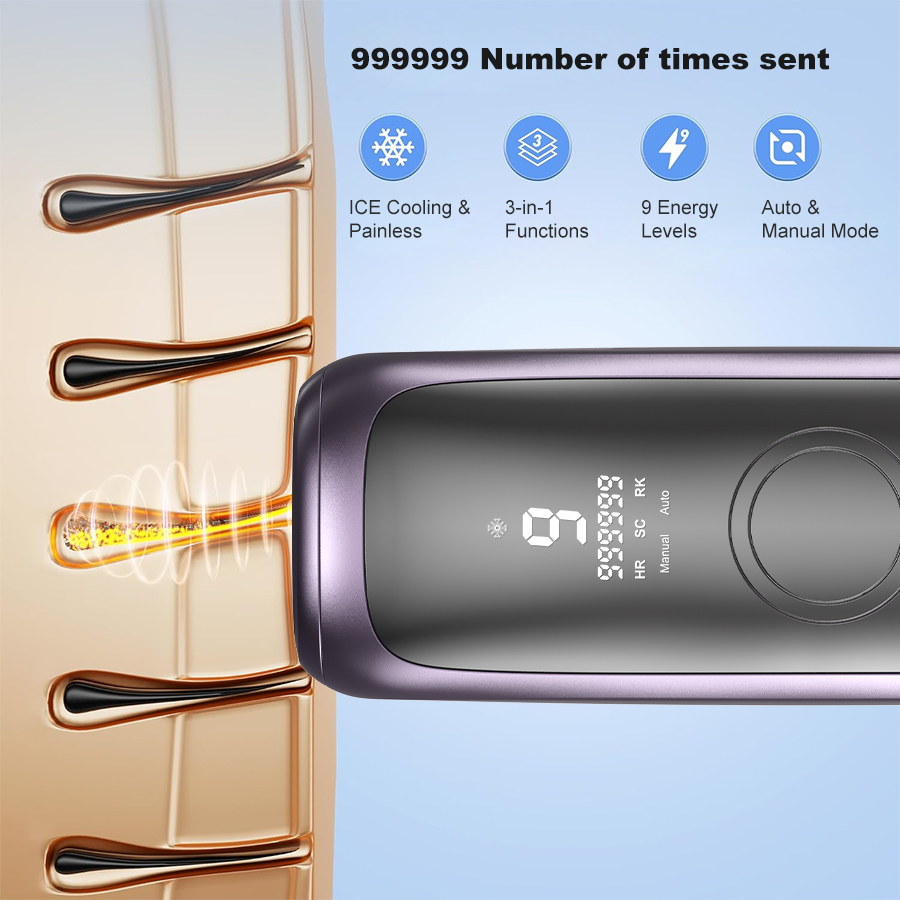 Máquina Portátil Profissional  - Home Ipl Hair Removal Sapphire Cooling avaliação e preço