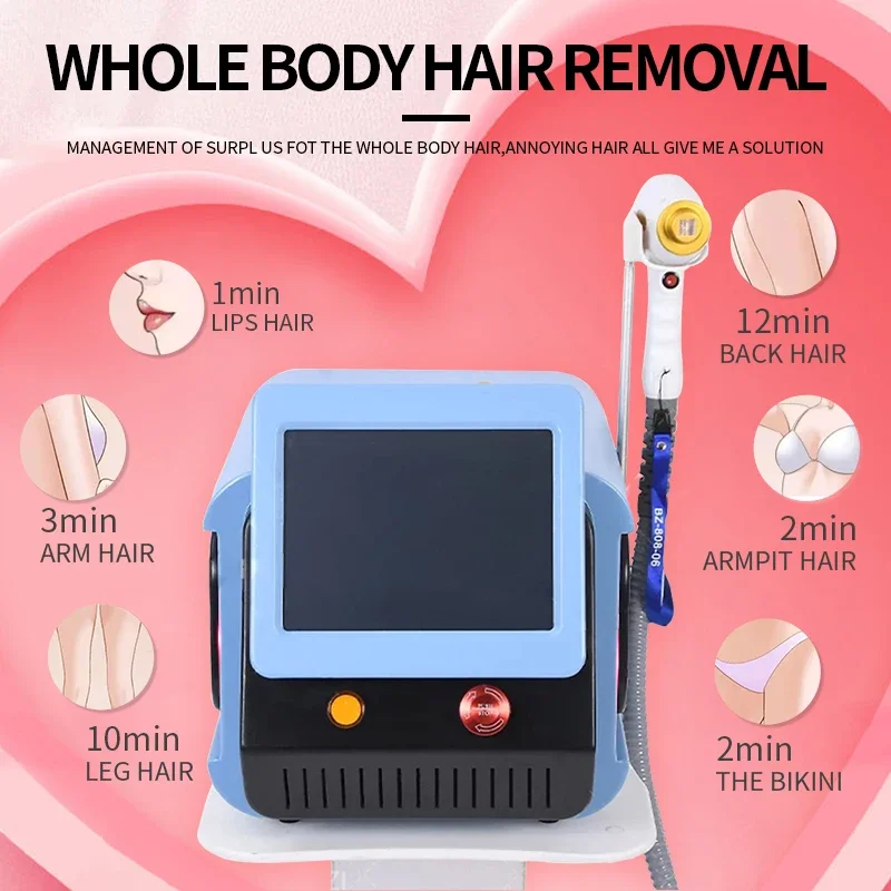 Máquina Profissional de Remoçã - Diode Laser Hair Removal 808Nm 755Nm 1064Nm avaliação e preço