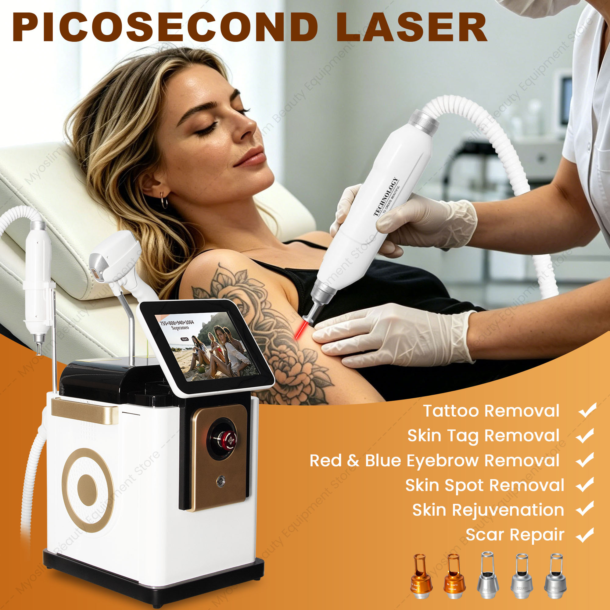 Dispositivo de depilação a las - Diode Laser Hair Removal 808Nm 755Nm 1064Nm avaliação e preço