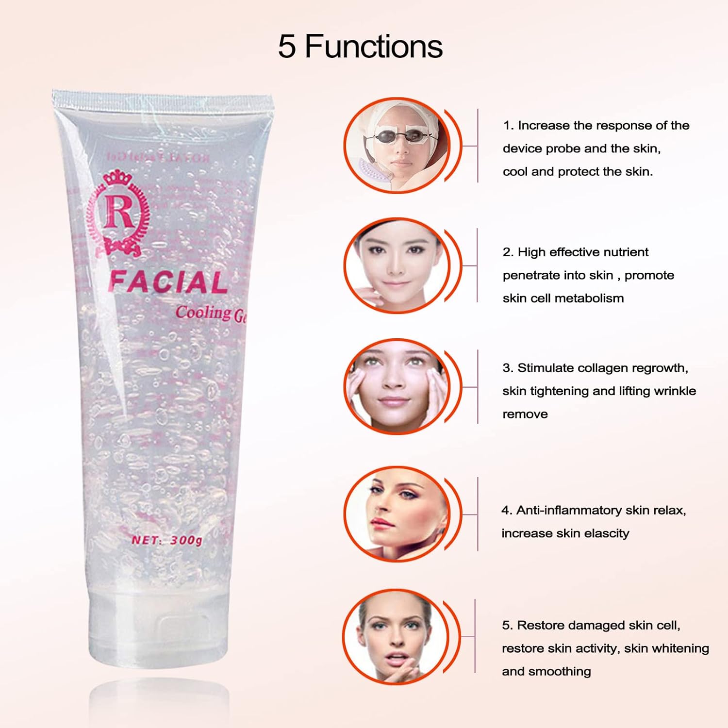 300ml rosto condutor emagrecim - Cooling Gel For Laser Hair Removal avaliação e preço